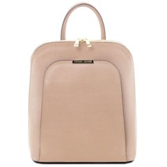 Женский рюкзак кожаный из сафьяновой кожи Tuscany TL141631 (Nude)