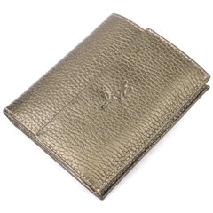 Компактний жіночий гаманець на магніті з натуральної шкіри KARYA 21188 Оливковий