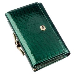 Місткий жіночий гаманець на кнопці ST Leather 18914 Зелений