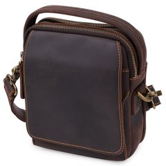 Кожаная мужская винтажная сумка Vintage 20372 Коричневый