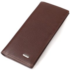 Чоловічий гаманець вертикальний без застібки з натуральної шкіри CANPELLINI 21904 Коричневий