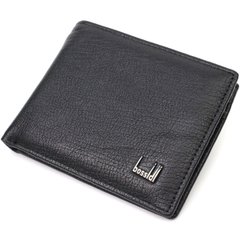 Удобный горизонтальный мужской бумажник из натуральной кожи Vintage sale_15015 Черный