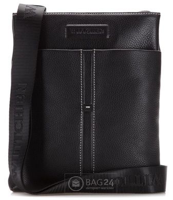 Сверхнадежная кожаная мужская сумка через плечо WITTCHEN 28-4-021B-1, Черный
