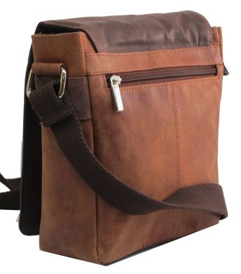 Городская кожаная сумка на плечо Always Wild BAG2HB коричневая