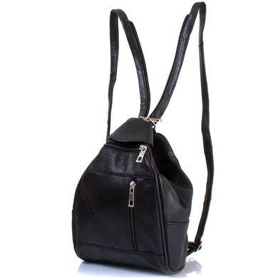 Жіночий шкіряний міні рюкзак TUNONA (ТУНОНА) SK2430-2 Чорний