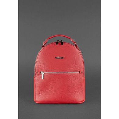 Натуральная кожаный мини-рюкзак Kylie рубин - красный Blanknote BN-BAG-22-rubin
