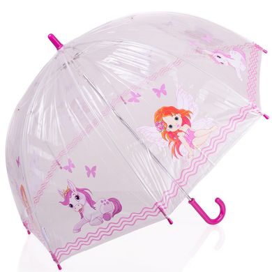 Зонт-трость детский механический облегченный ZEST (ЗЕСТ) Z51510-16 Прозрачный
