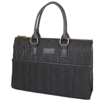 Жіноча сумка з якісного шкірозамінника LASKARA (Ласкарєв) LK10199-black-wood Чорний