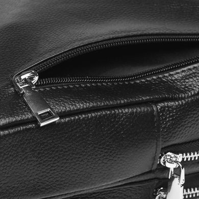 Мужской кожаный рюкзак Borsa Leather k16603-black