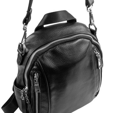 Сумка-рюкзак жіноча шкіряна VITO TORELLI (ВИТО Торелл) VT-8-9001-black Чорний