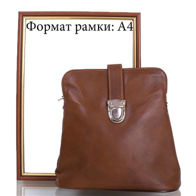 Жіноча шкіряна сумка TUNONA (ТУНОНА) SK2417-24 Коричневий