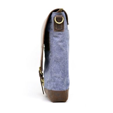 Вертикальная мужская сумка парусина и кожа RK-1808-4lx TARWA