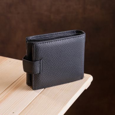 Чоловічий гаманець ST Leather 18334 (ST102) натуральна шкіра Чорний