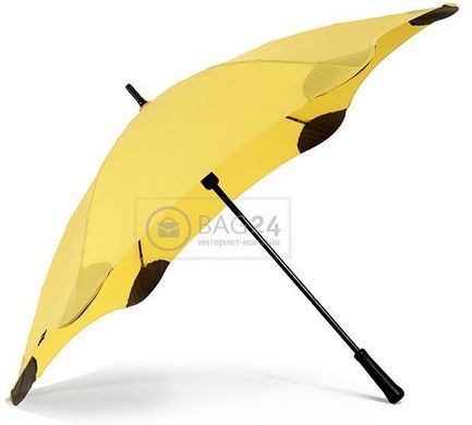 Жовта протиштормова парасолька-тростина для жінок, хутро з великим куполом BLUNT Bl-classic-yellow, Жовтий