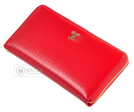 Шикарний жіночий шкіряний гаманець CHANEL 13397, Червоний