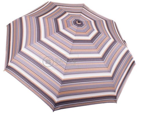 Полосатый мужской зонт с большим куполом ТРИ СЛОНА WM37083-9, Серый