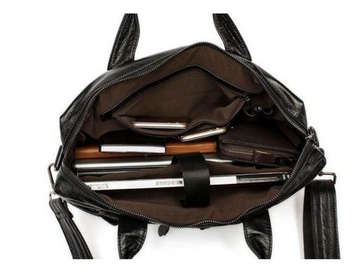 Мужская кожаная сумка для ноутбука и документов светло-коричневая Tiding Bag S-M56-7122C-2 Коричневый