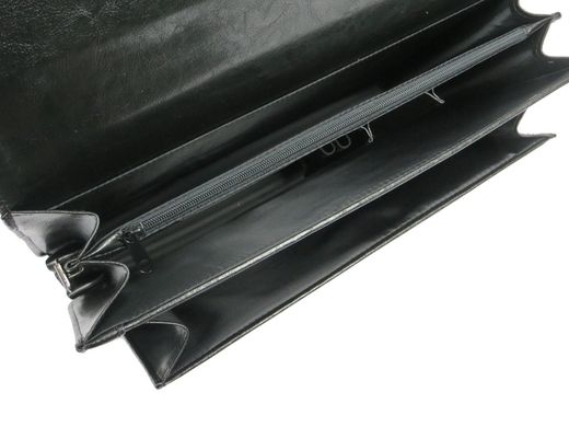 Чоловічий портфель з еко шкіри JPB Польща TE-34 чорний