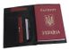 Портмоне-обкладинка паспорта шкіряне Vip Collection 19-F Чорне 19.A.FLAT