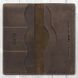 Дизайнерський коричневий гаманець з натуральної шкіри, колекція "7 wonders of the world"