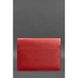 Натуральная кожаная женская папка для документов А4 (на магнитах) красная Blanknote BN-DC-1-red