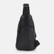 Чоловічий рюкзак шкіряний через плече Keizer K14040bl-black