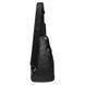 Чоловічий шкіряний рюкзак Borsa Leather k16603-black чорний натуральна шкіра, 2 кишені на блискавці