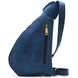 Нагрудная сумка рюкзак слинг кожаная на одно плечо RKsky-3026-3md TARWA Голубой