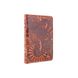 Универсальная янтарная кожаная обложка-органайзер для ID паспорта / карт, коллекция "Mehendi Art"