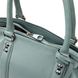 Ділова шкіряна сумка жіноча KARYA 20888 Бірюзовий