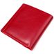 Яркий женский кошелек из глянцевой натуральной кожи GRANDE PELLE 16815 Красный