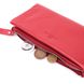 Гаманець-клатч для жінок з двома блискавками з натуральної шкіри ST Leather 22526 Червоний