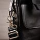 Мессенджер мужской Vintage 14632 кожаный Черный