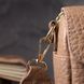 Модна шкіряна сумка з оригінальною плечовою лямкою Vintage 22403 Бежева