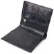 Оригинальное мужское портмоне из натуральной фактурной кожи CANPELLINI 21502 Черное