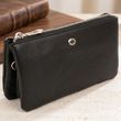 Вместительный клатч на два отделения женский ST Leather 19246 Черный