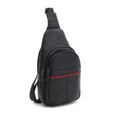 Мужской кожаный рюкзак через плечо Keizer K11022bl-black фото