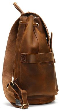 Дорожный рюкзак матовый Vintage 14888 Коньячный