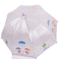 Зонт-трость детский механический облегченный ZEST (ЗЕСТ) Z51510-18 Прозрачный