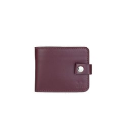 Натуральне шкіряне портмоне Mini 2.0 бордовий Blanknote TW-Portmone-mini-2-mars-ksr