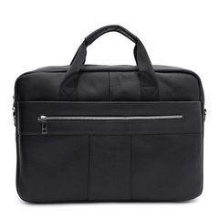 Мужская кожаная сумка - портфель Keizer K17068bl-black