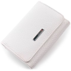 Компактное женское портмоне из натуральной кожи KARYA 21318 Белый