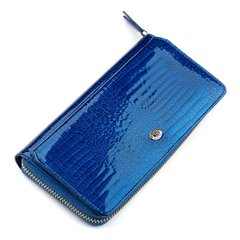 Кошелек женский ST Leather 18435 (S7001A) лакированный Синий