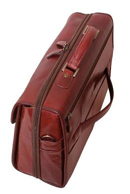 Стильный кожаный портфель Vip Collection 51906C, Коричневый