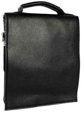Відмінна чоловіча сумка зі шкірозамінника Bags Collection 00662, Чорний