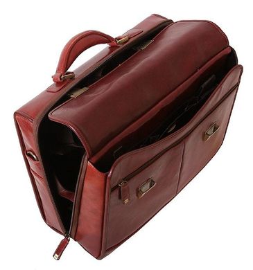 Стильный кожаный портфель Vip Collection 51906C, Коричневый