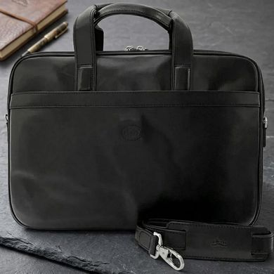 Чоловічий портфель з натуральної шкіри Tony Perotti Italico 7044-40 nero (90641) Чорний