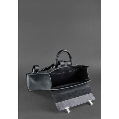 Натуральная кожаный рюкзак Blackwood черный Blanknote BN-BAG-29-bw