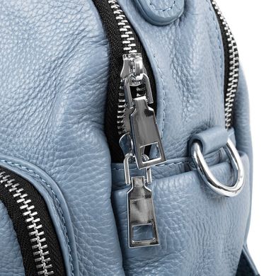 Сумка-рюкзак женская кожаная VITO TORELLI (ВИТО ТОРЕЛЛИ) VT-2019-9-blue Голубой