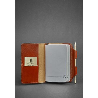 Натуральная кожаный блокнот (Софт-бук) 3.0 Коньяк - коричневый Blanknote BN-SB-3-mi-k